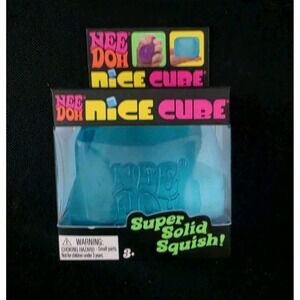 Nee Doh Nice Cube - Super Solid Squish! (Blue) - Brand New/Factory Sealed!